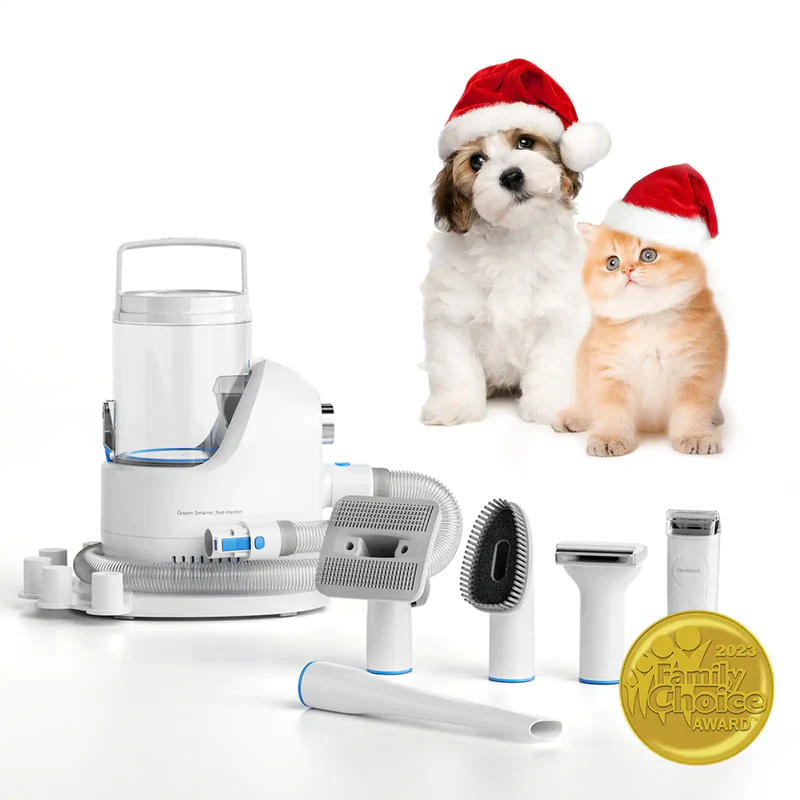 Neakasa P2 Pro – Kedi ve Köpek Tıraş Makinası, Vakumlu Tarama Seti – 52dB Sessiz Tasarım – Pet Tüy Bakım Seti