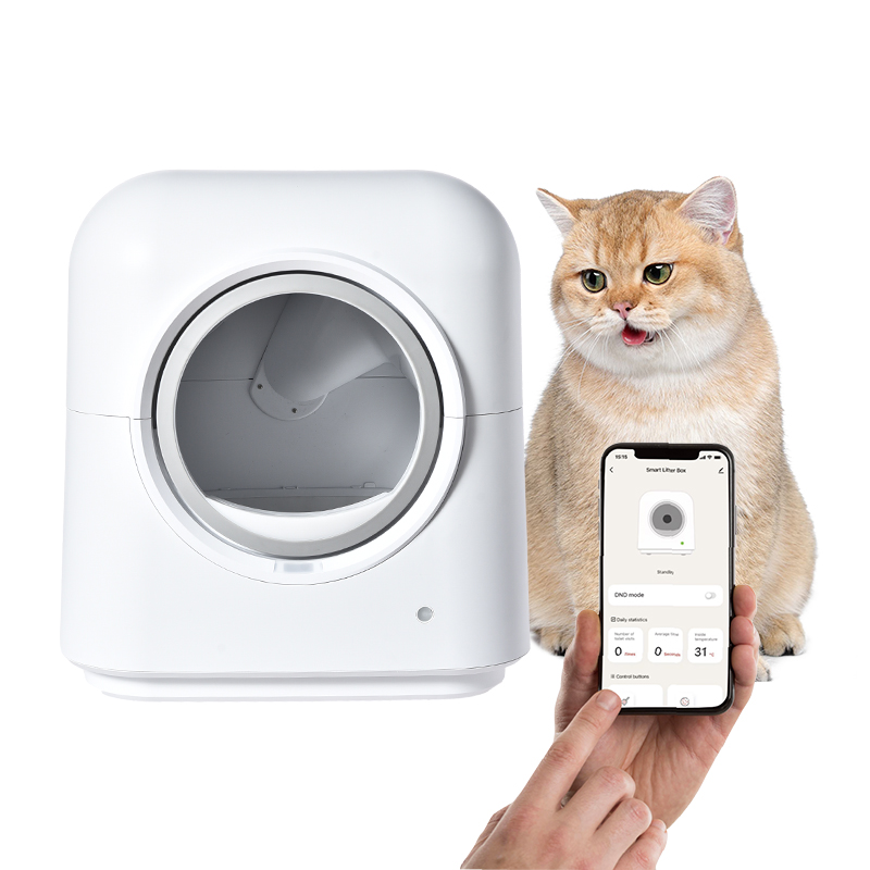 SOFTY Akıllı Kedi Tuvaleti – Atık deposu UVC sterilizasyonlu – Atık Dolu Uyarısı